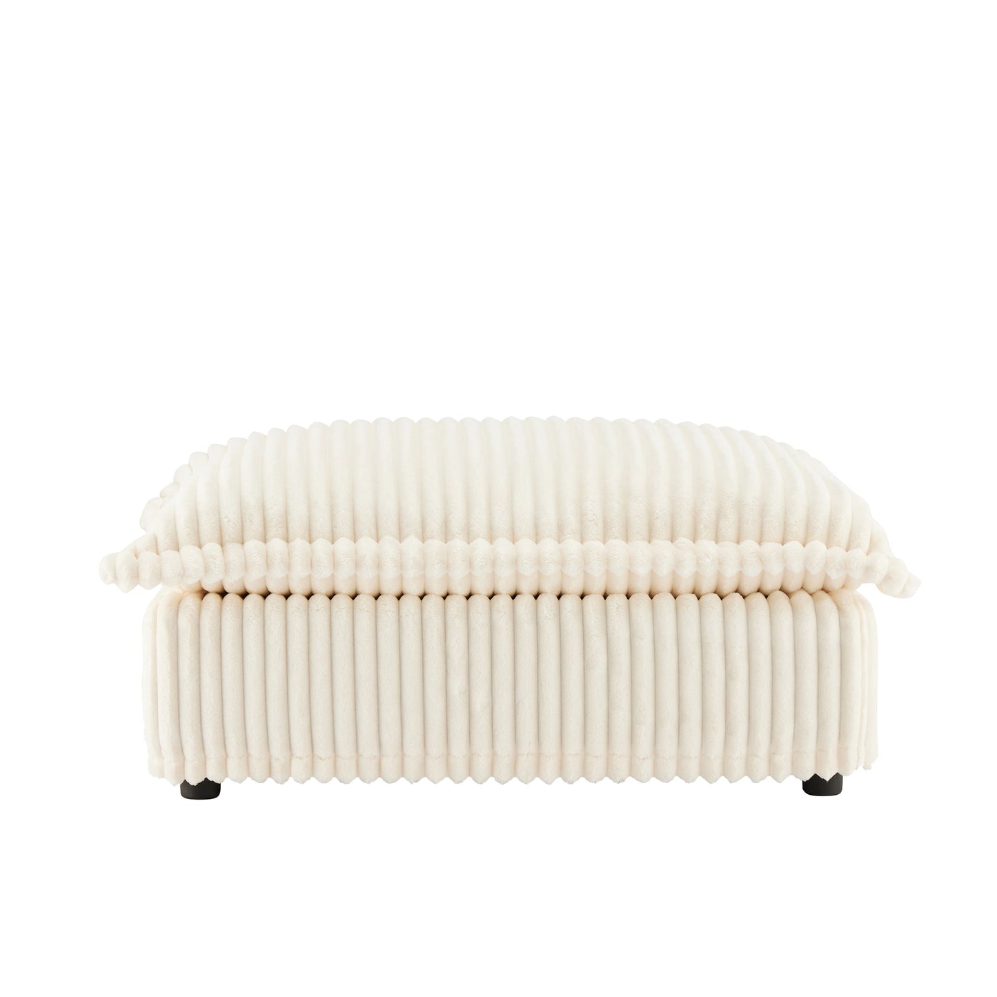 Luxurious Chenille Ottoman