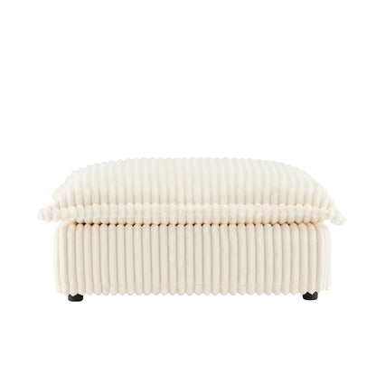 Luxurious Chenille Ottoman