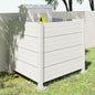 50" W x 49" H Outdoor Privacy Screen, Air Conditioner Fence, All-Weather Vinyl Privacy Fence Screens with Aluminum