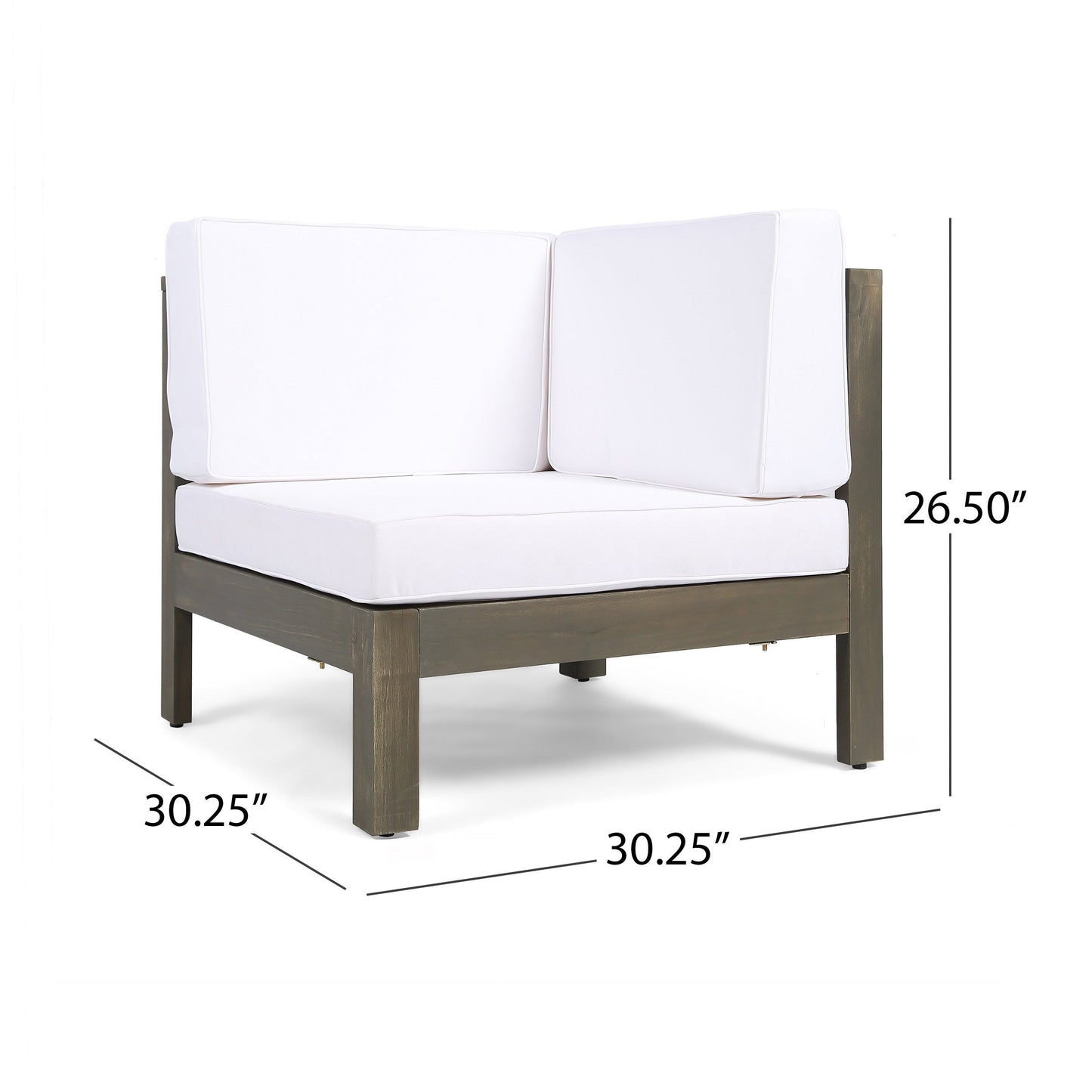 OANA 5-Piece V Shape Sofa Set, White