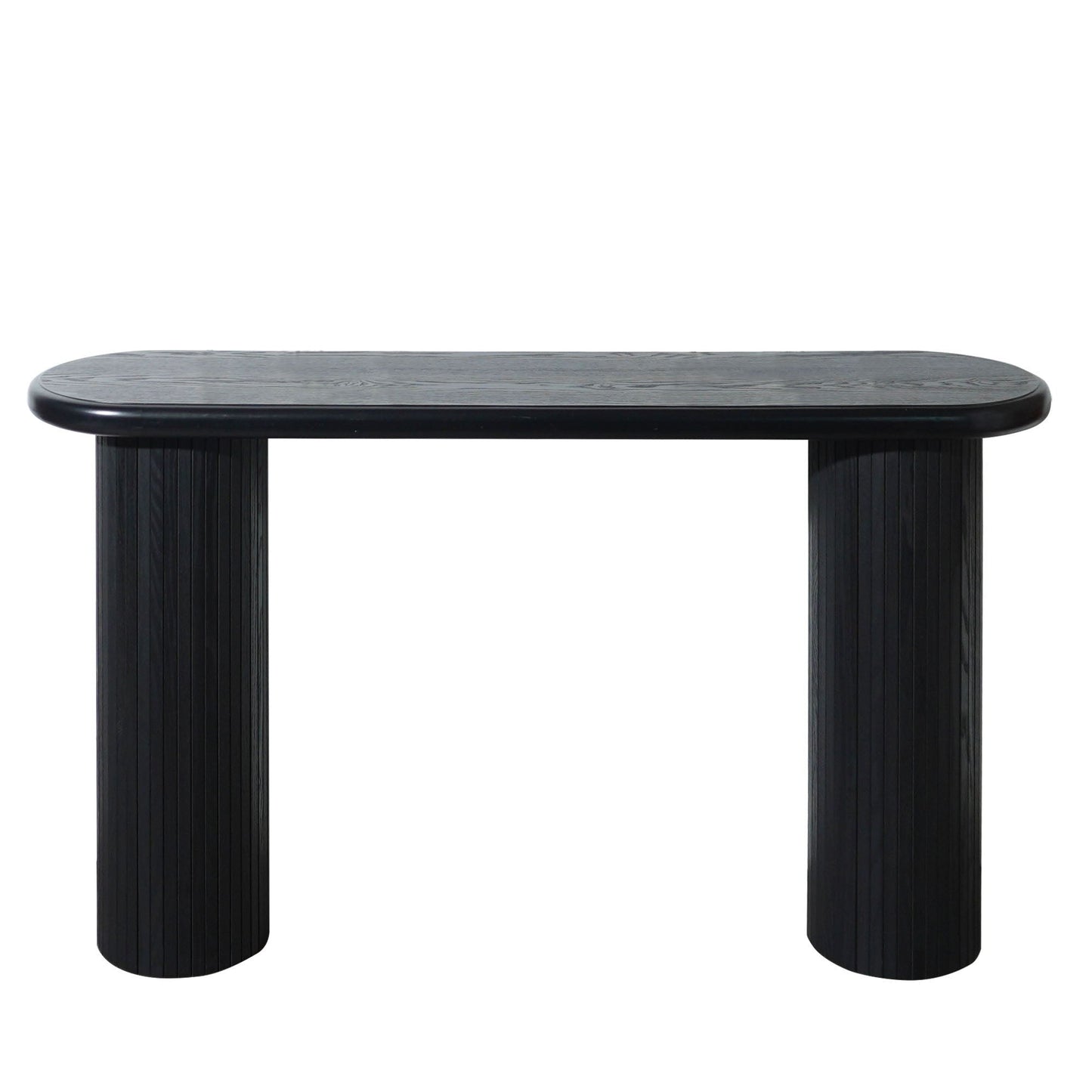 Fluted Cylinder Console Table - Black