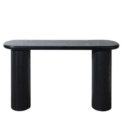 Fluted Cylinder Console Table - Black