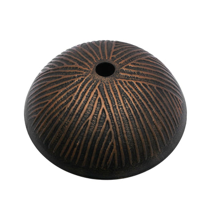 Feather Pattern Amber Vessel Sink With Pop Up Drain, Oval Bathroom Basin - Amber