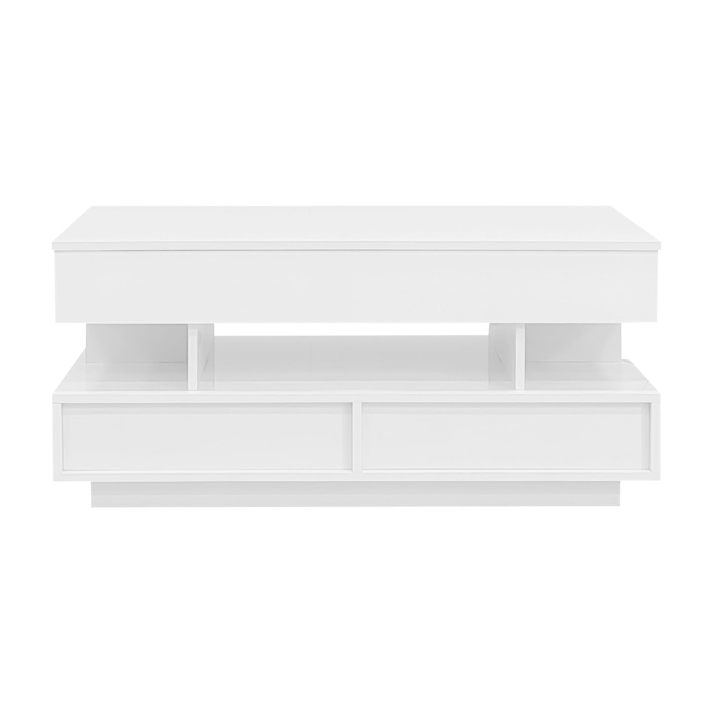 Multi Functional Lift Top Coffee Table With 2 Drawers