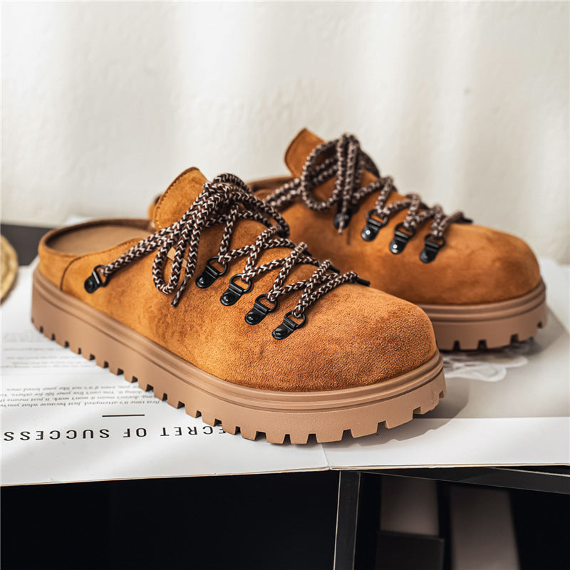Summer Outdoor Office Lazy Slip-on Closed-toe Slippers