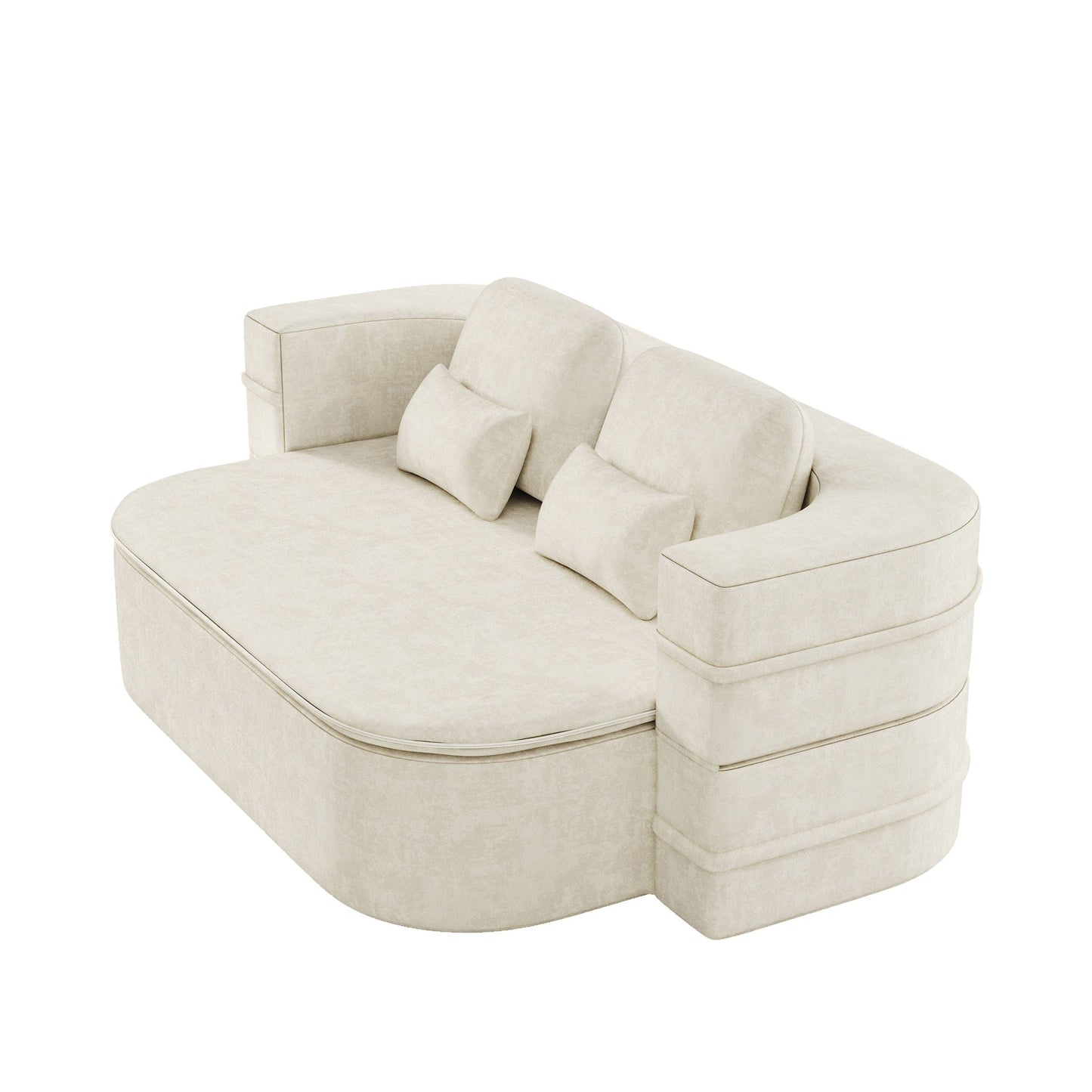 2 In 1 Foldable Sofa Bed With Multi Functional Blanket, Floor Lounge Sofa