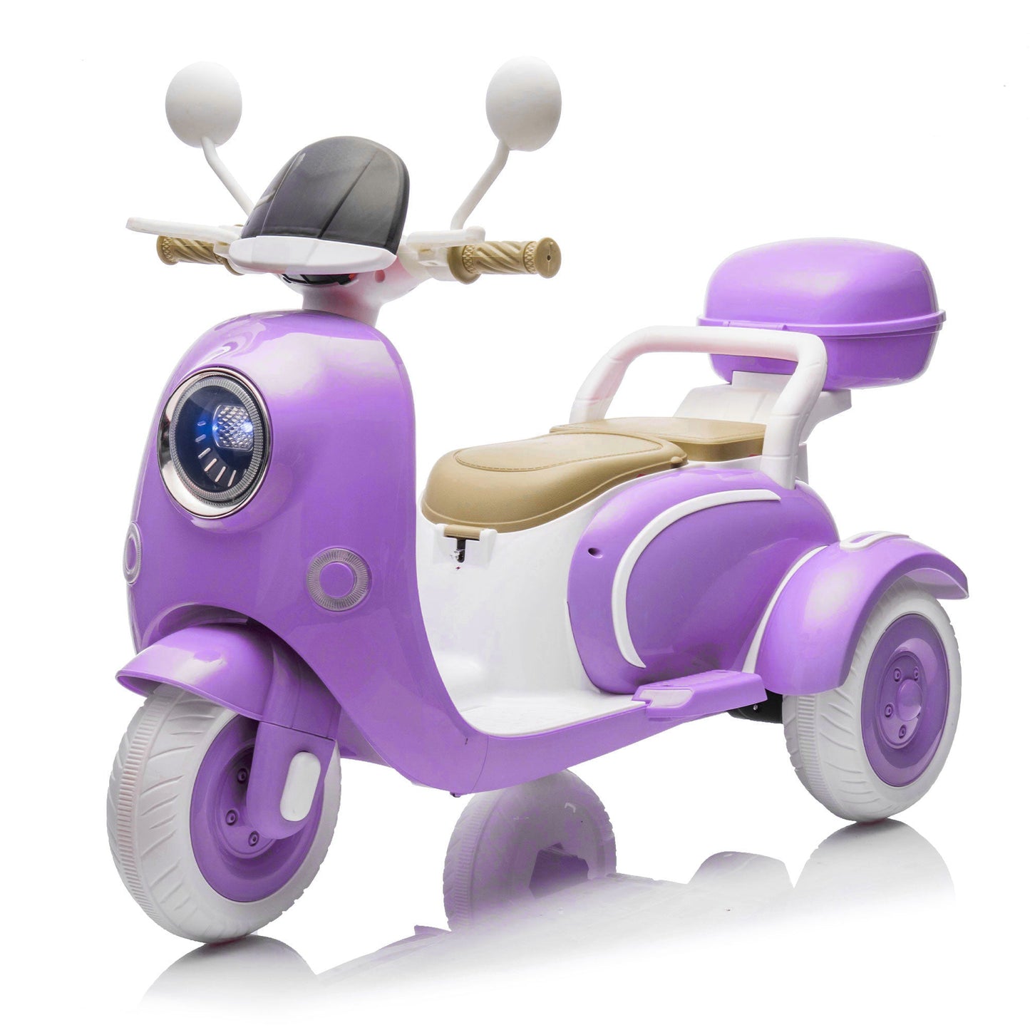 12V Two Motors Kids Ride On Two-Seater Electric Motorcycle