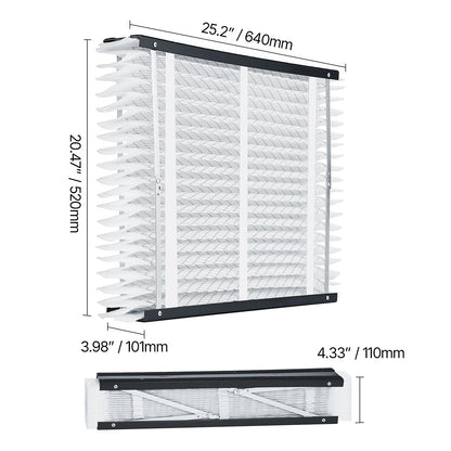 Air Filters MERV 11 Electrostatic Pleated HVAC Furnace Filter 4-Pack