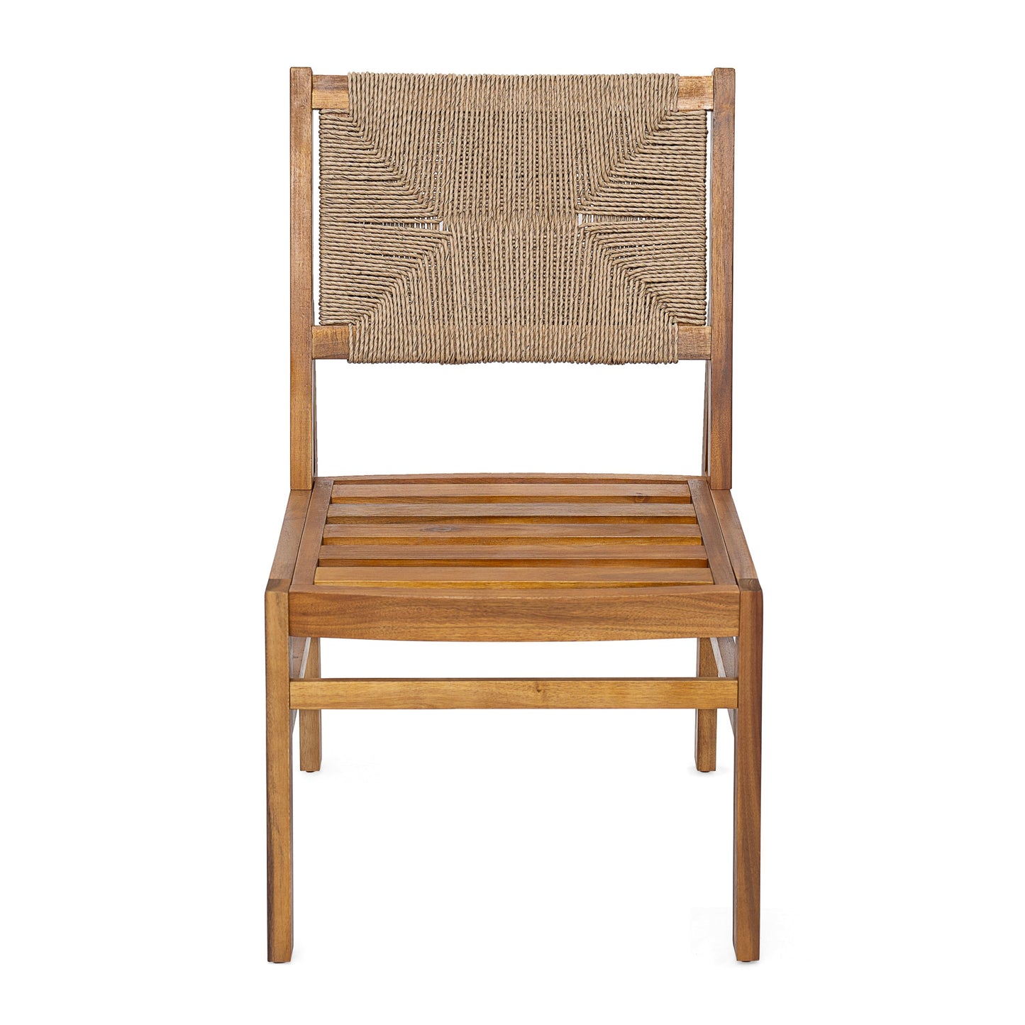 Outdoor 7 Pieces Acacia Wood Dining Set with Taiga 69 Table and Teak Finish