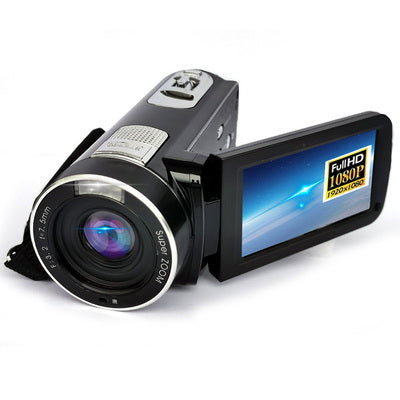 New HD 1080P Digital Camera with 3.0 Inch Rotating Screen for Photography and Video Recording