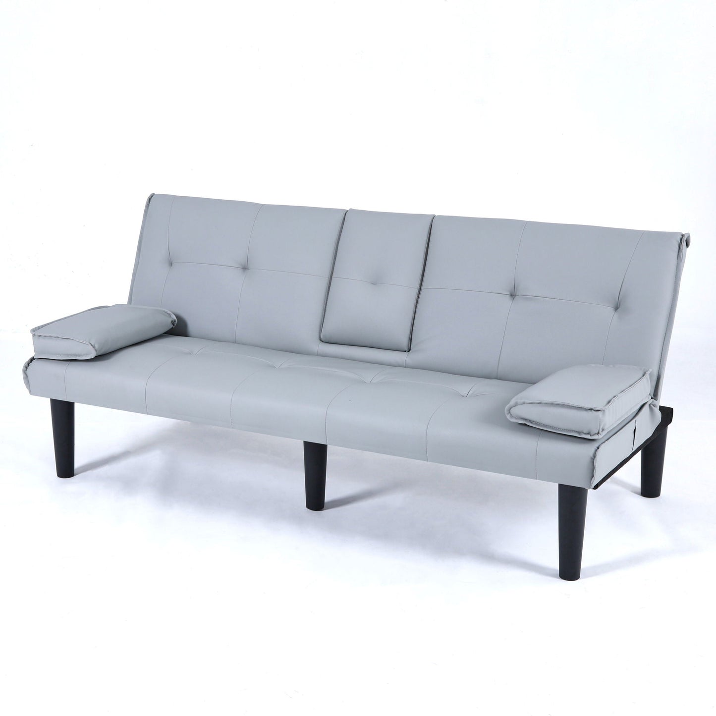 Sofa Bed With Foldable Design And Cup Holder