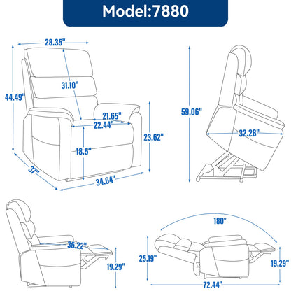 Brown Leatheraire Dual Motor Power Lift Recliner Chair