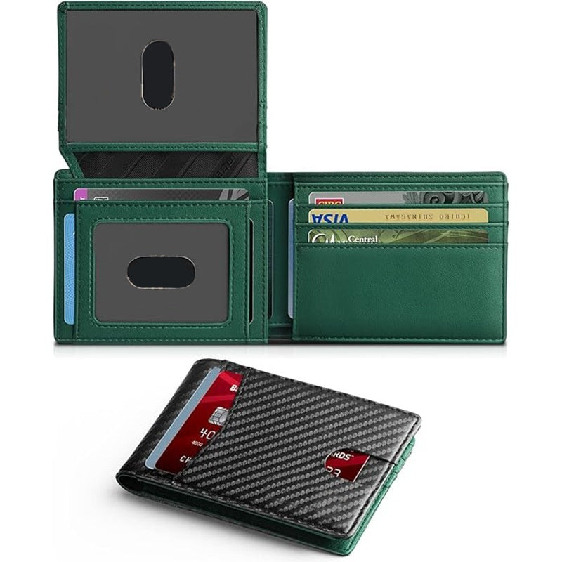 Carbon-fiber Flip-top Money Clip Double-folded Short Style