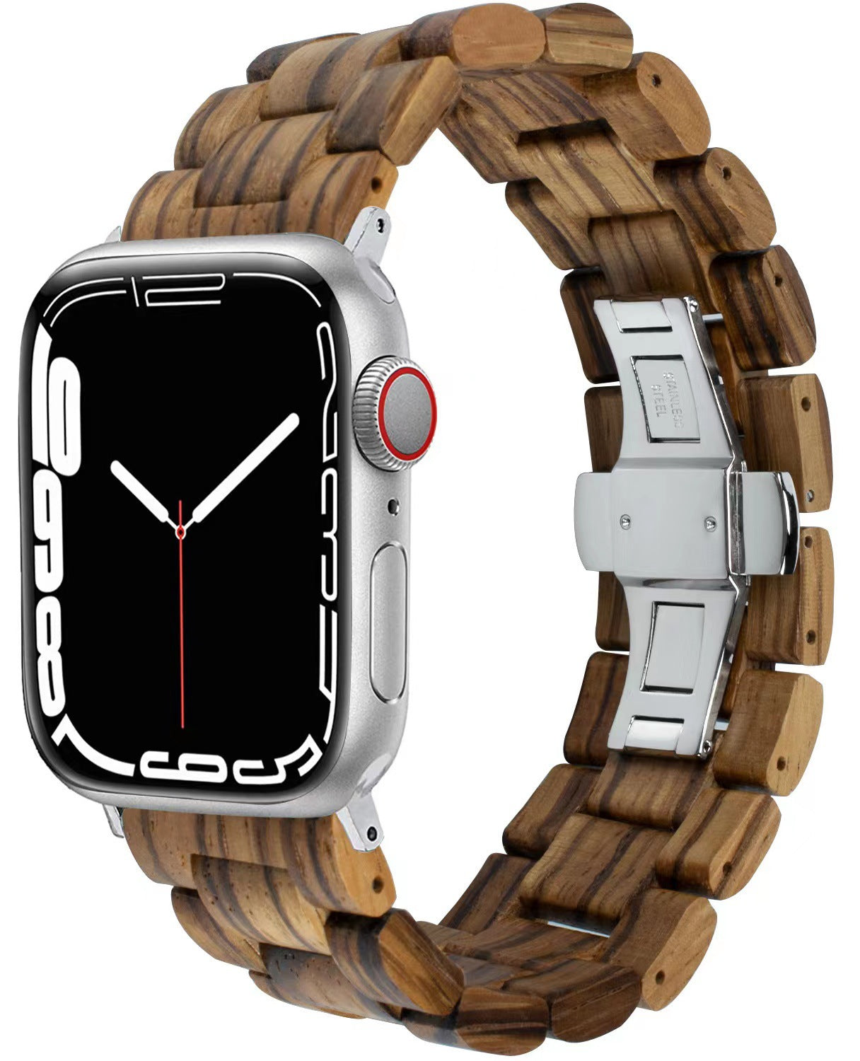 Solid Wood Butterfly-clasp Sandalwood Watch Strap