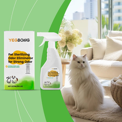 Yegbong Pet Deodorizing Spray, General-Purpose Indoor Household Cleaning Spray For Cats And Dogs, Freshens The Environment With Rotating Nozzle