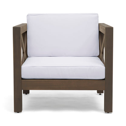 Brava Mid-Century Modern Club Chair with Water Resistant Cushions
