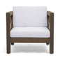 Brava Mid-Century Modern Club Chair with Water Resistant Cushions