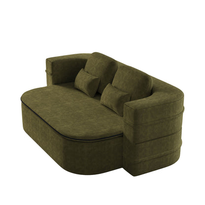 2 In 1 Foldable Sofa Bed With Multi Functional Blanket, Floor Lounge Sofa