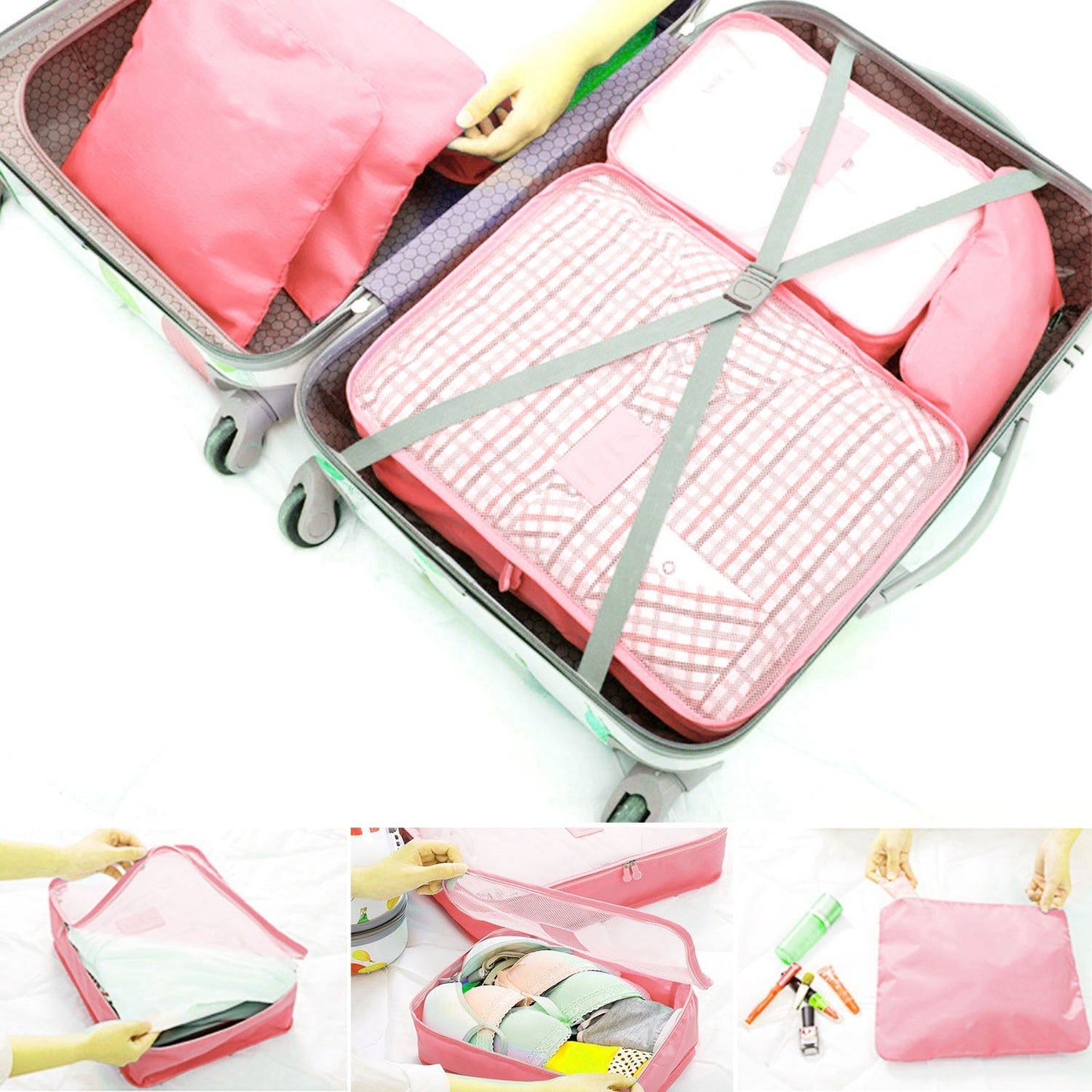 9-Piece Travel Packing Cubes – Water-Resistant Luggage Organizers