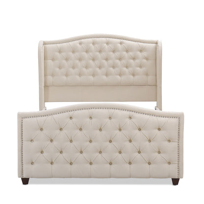 Marcella - Upholstered Shelter Headboard Bed Set