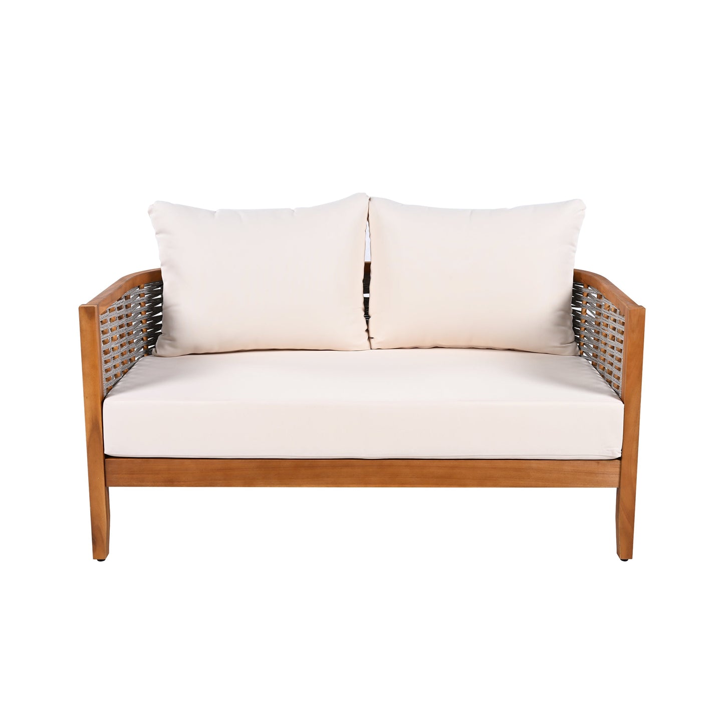 Outdoor Unique Tub Design 4-Seat Sofa Set with Woven Rope