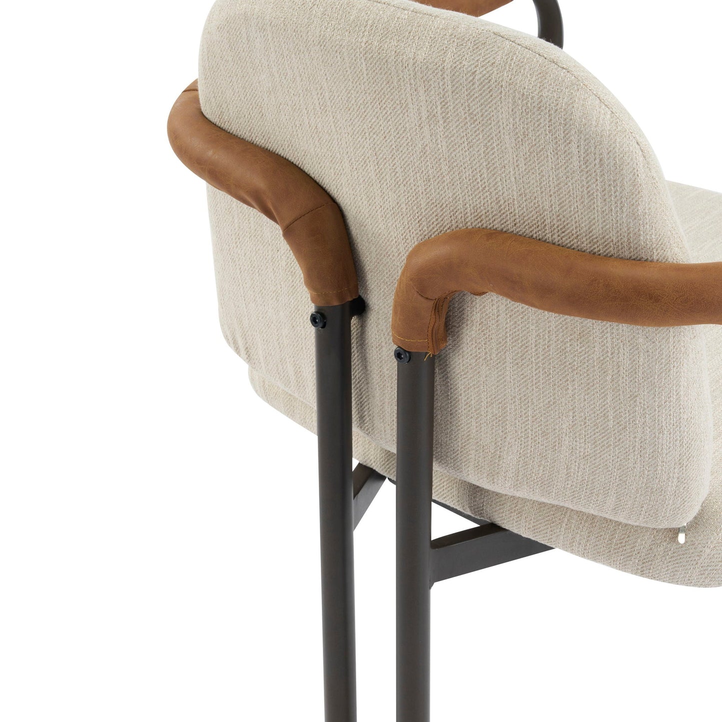 Modern Dining Chair Set with Durable Iron Frame and Comfortable Fabric Upholstery