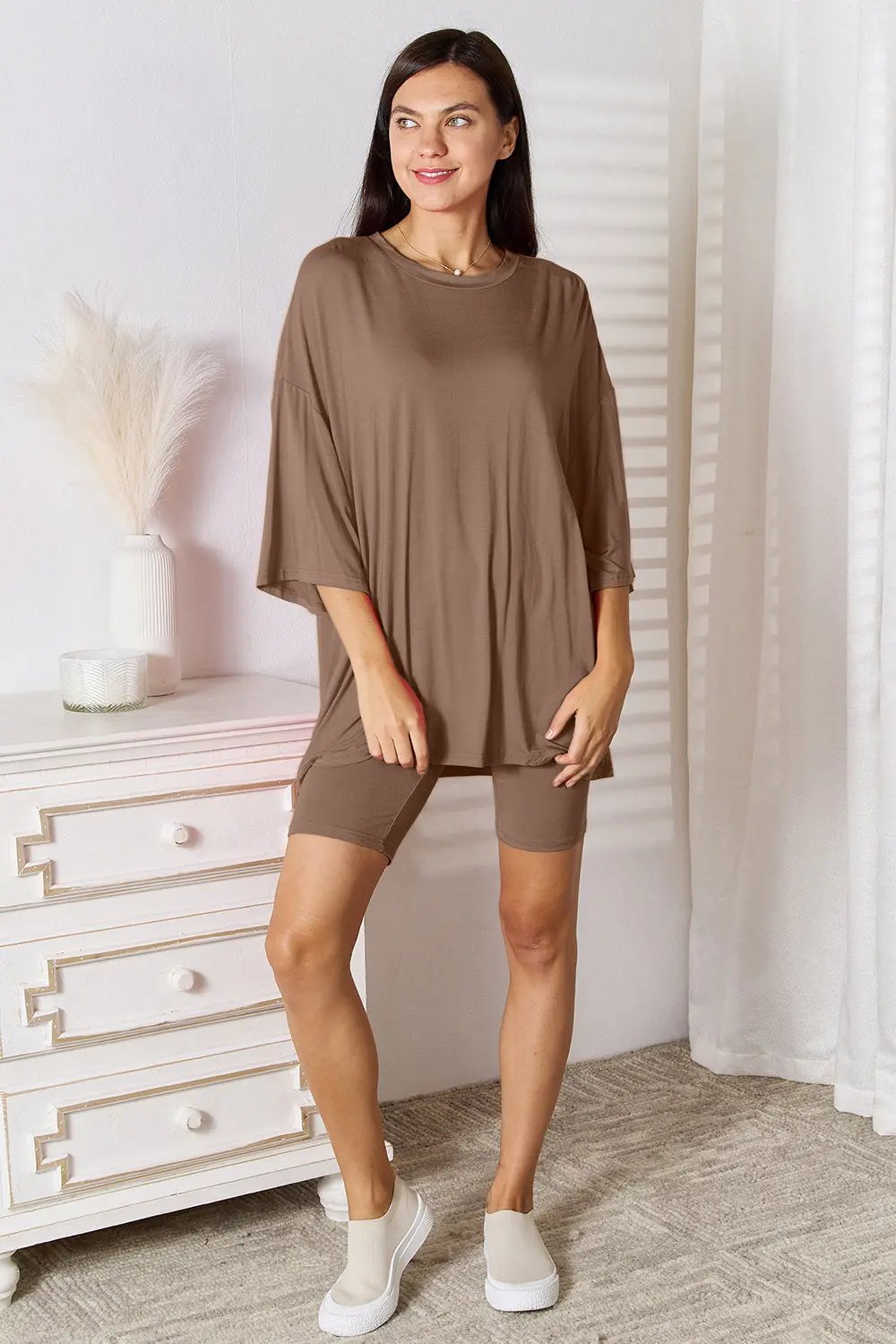 Three-Quarter Sleeve Top - Soft Rayon - Everyday Essential