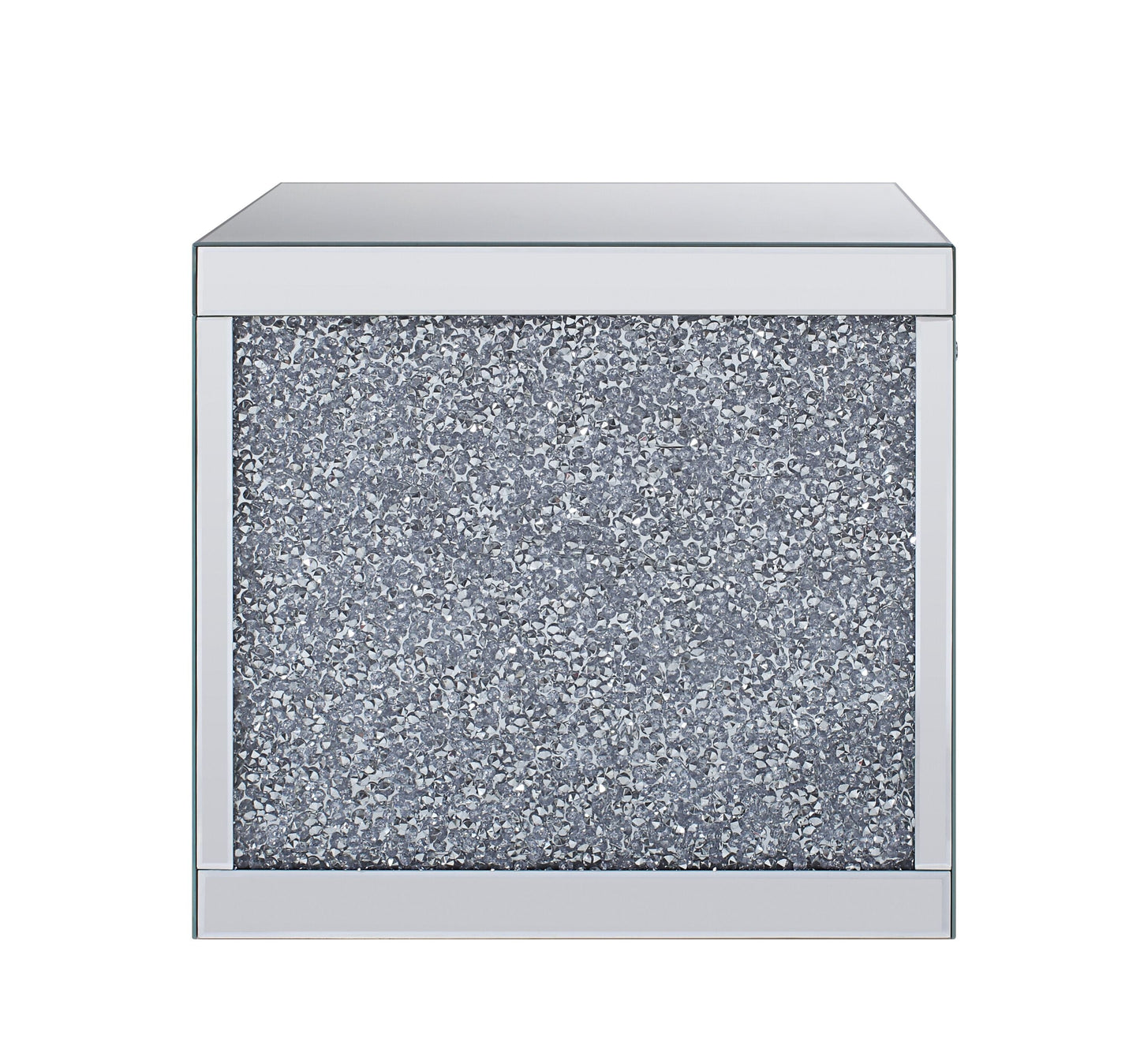 Noralie Mirrored & Faux Diamonds End Table