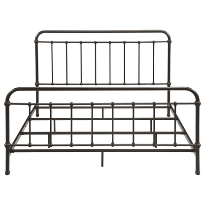 Livingston Metal Eastern King Open Frame Bed Dark Bronze