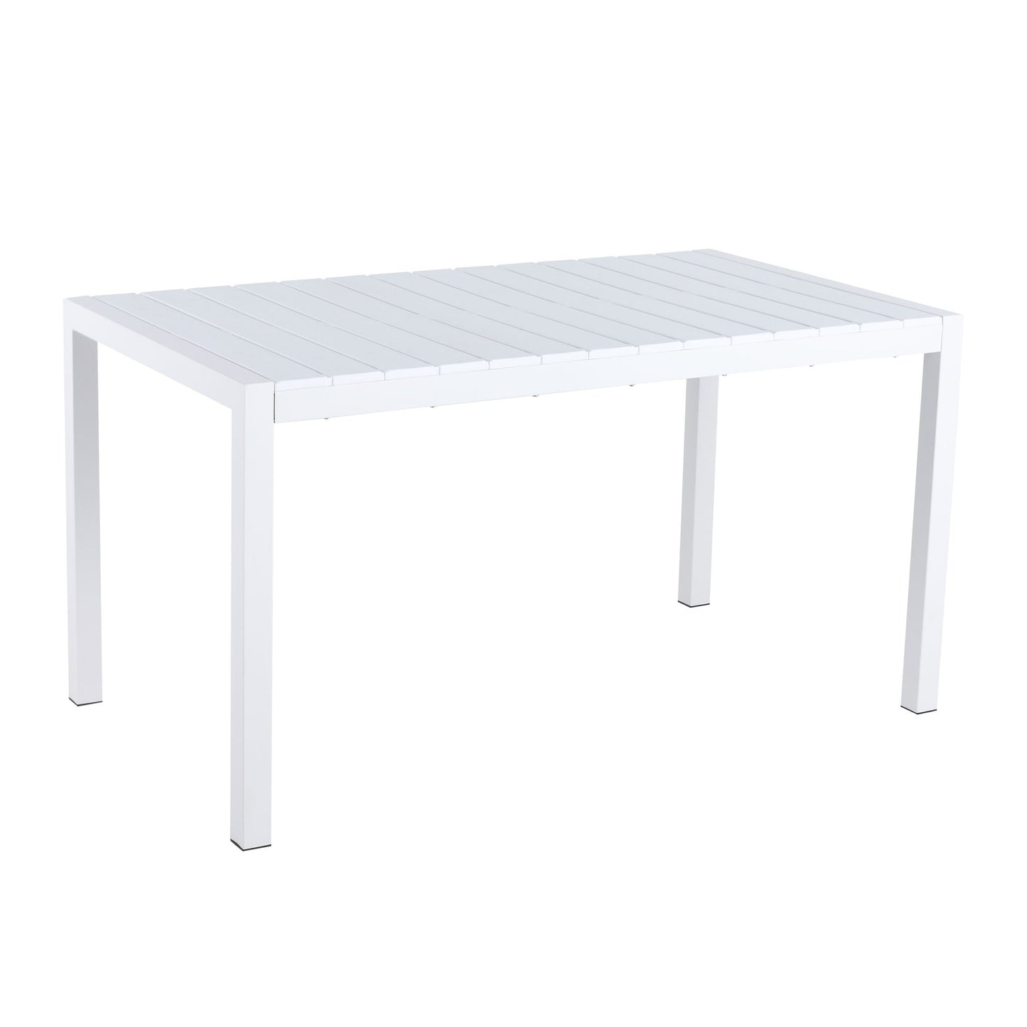 4 Piece Set Of Modern Striped Color- Blocking Single Chairs With Long Table