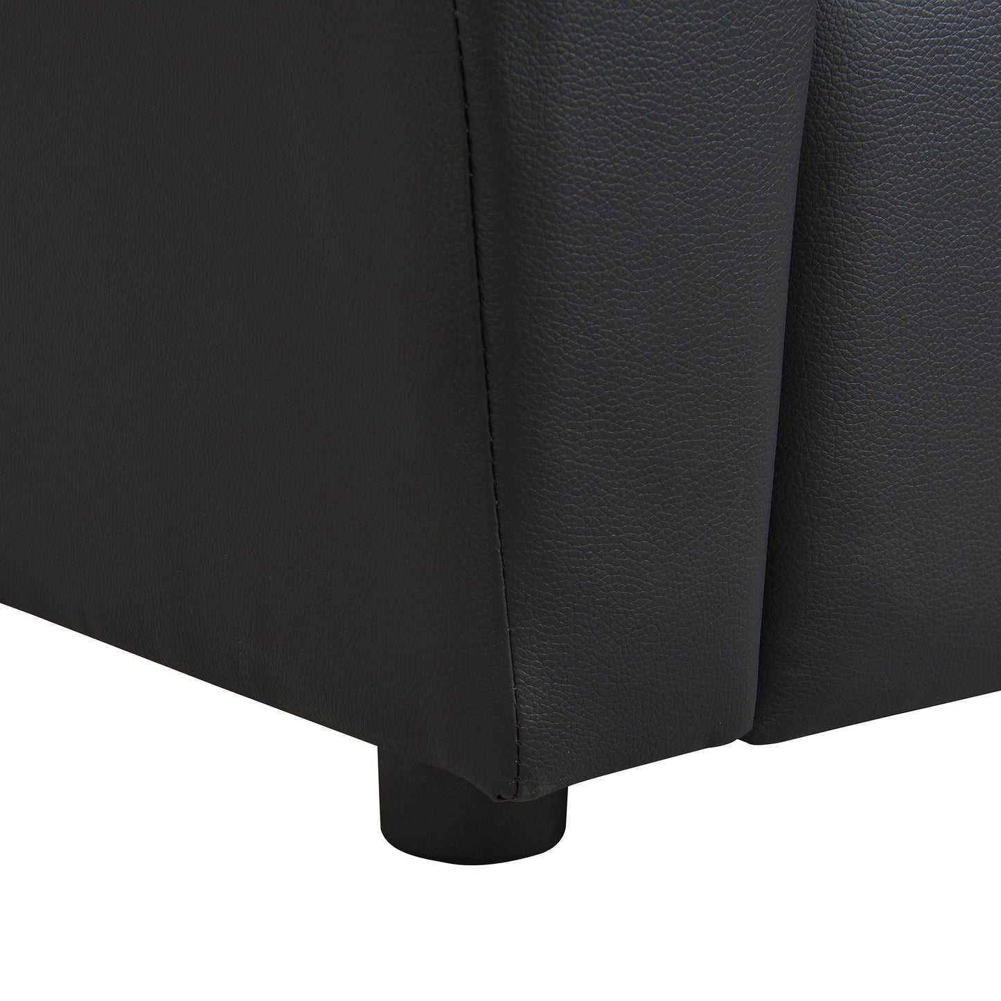 Sally Deluxe Kids Recliner Chair With Cup Holder - Black