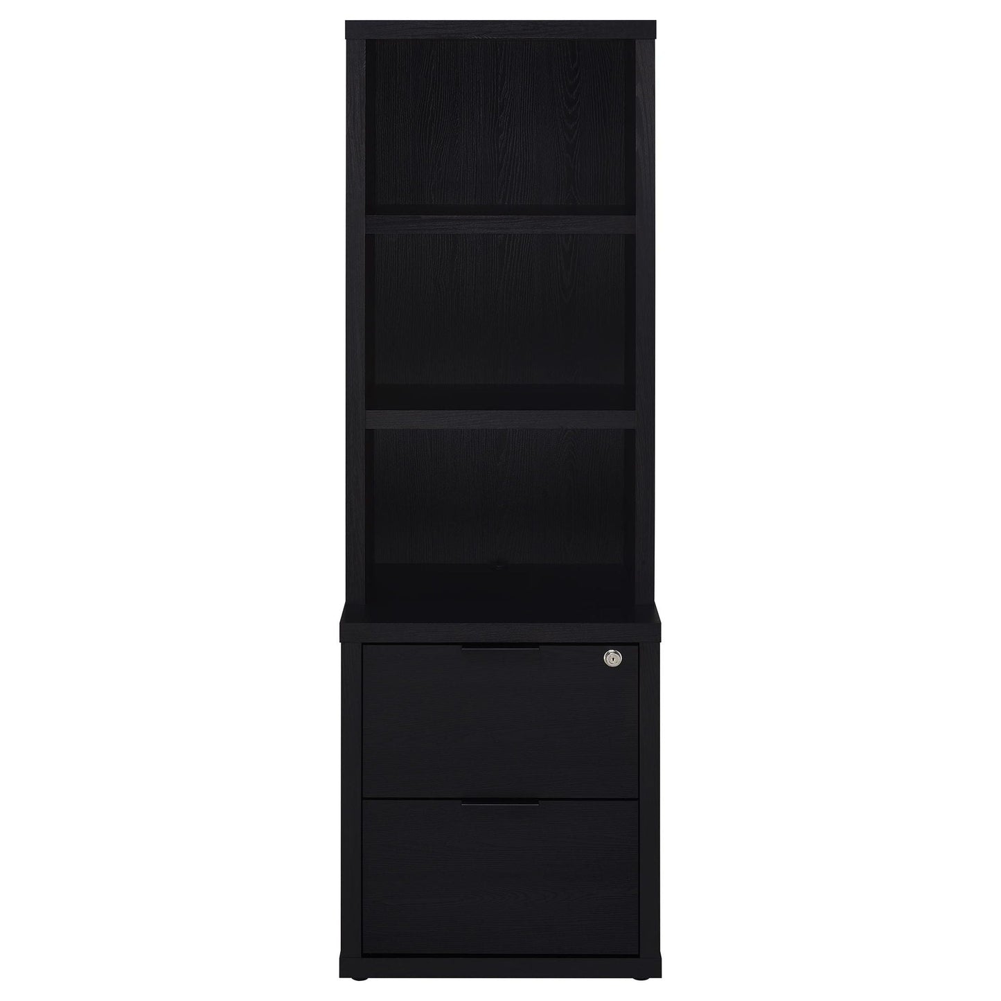 Geary - 3 Shelf Bookcase With USB Charging And Lockable Top Drawer