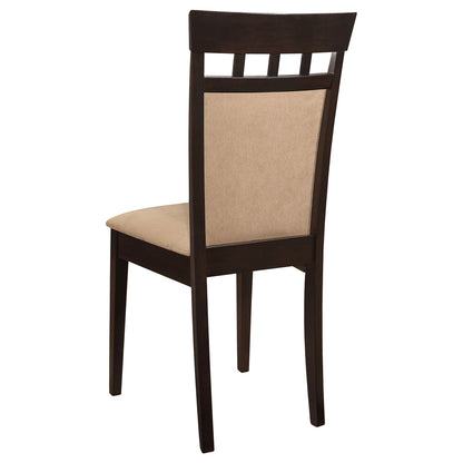 Gabriel - Oval 7 Piece Dining Set With Chairs - Cappuccino