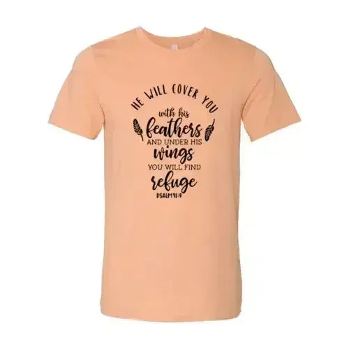 DT0120 He Will Cover You With His Wings Shirt