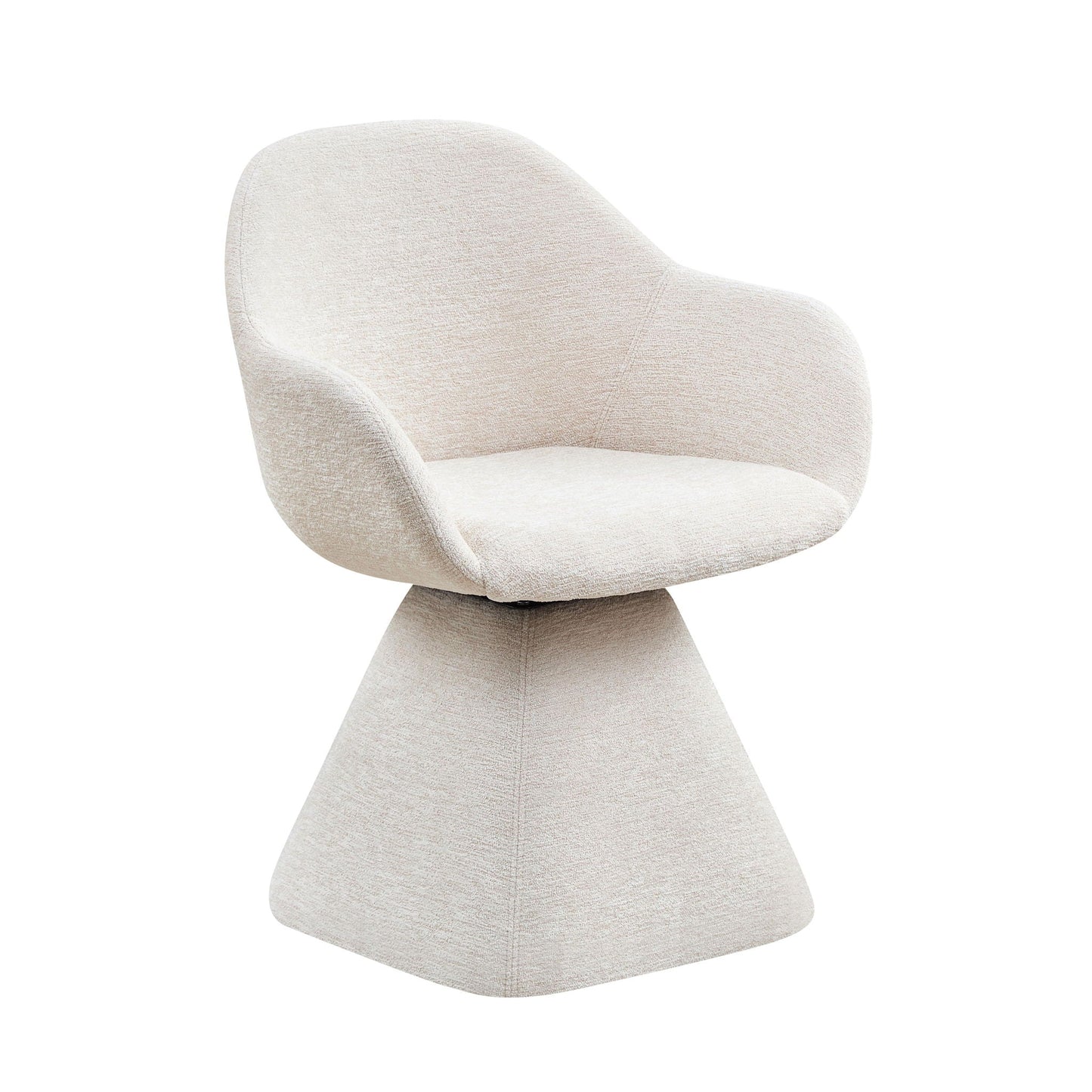 180° Rotating Accent Chair For Living Room - Beige