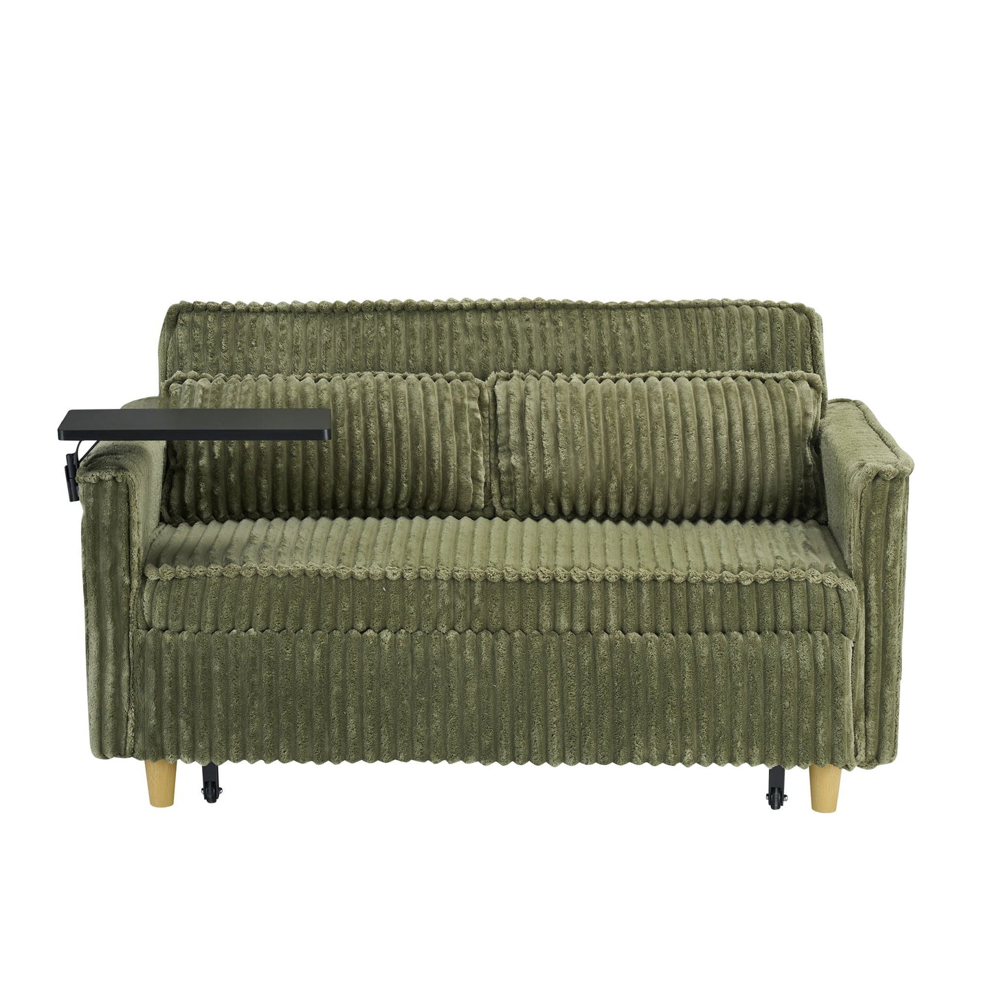 Pull Out Sofa With Movable Tabletop And USB Ports