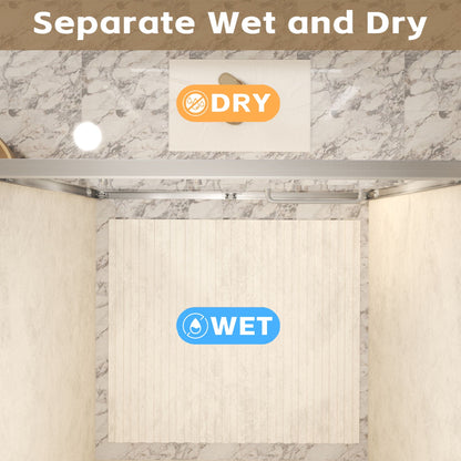 Double Sliding Shower Door With Explosion Proof Film