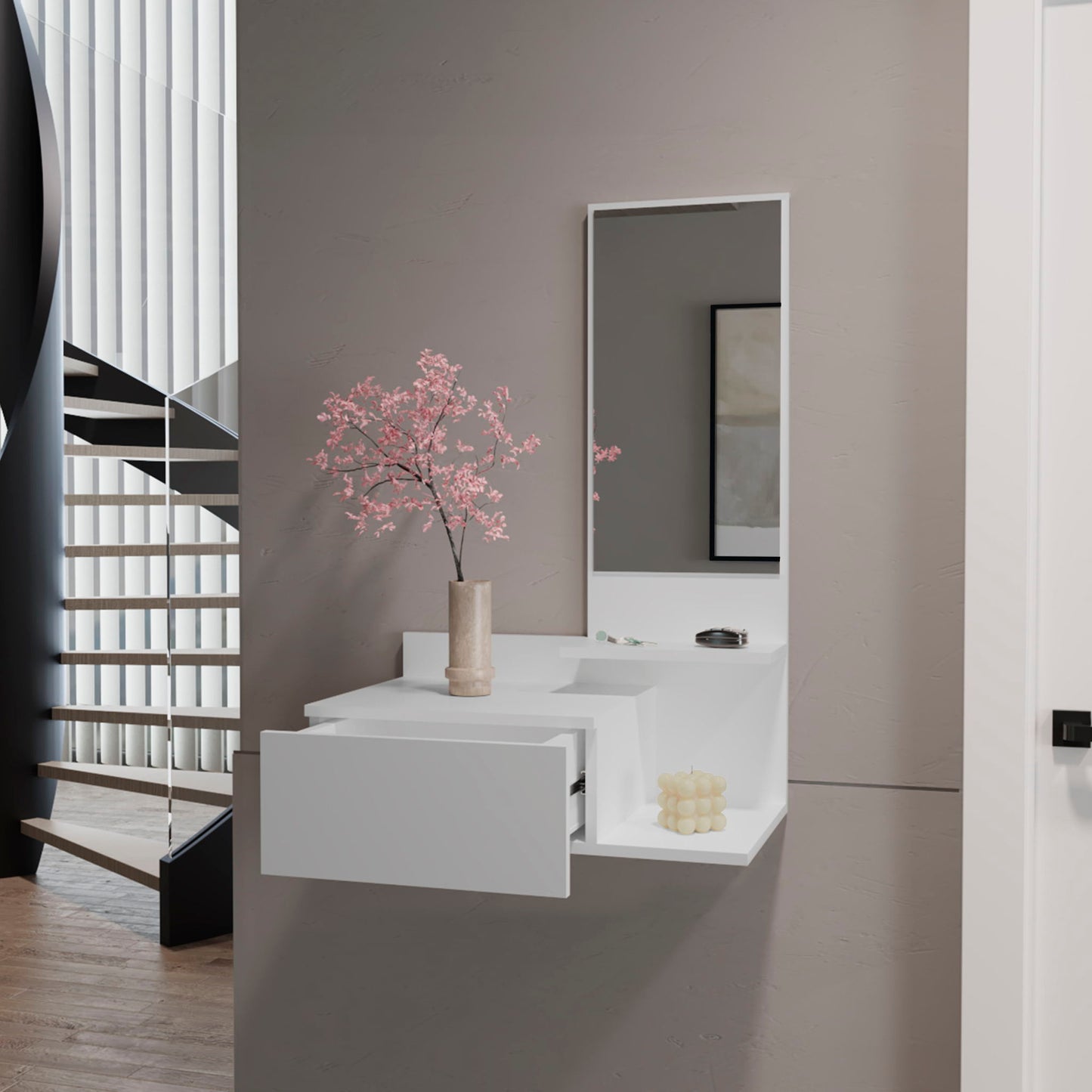 Lowell Floating Hallway Cabinet