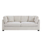 83.5" Modern Flared Arms Sofa (Beige)