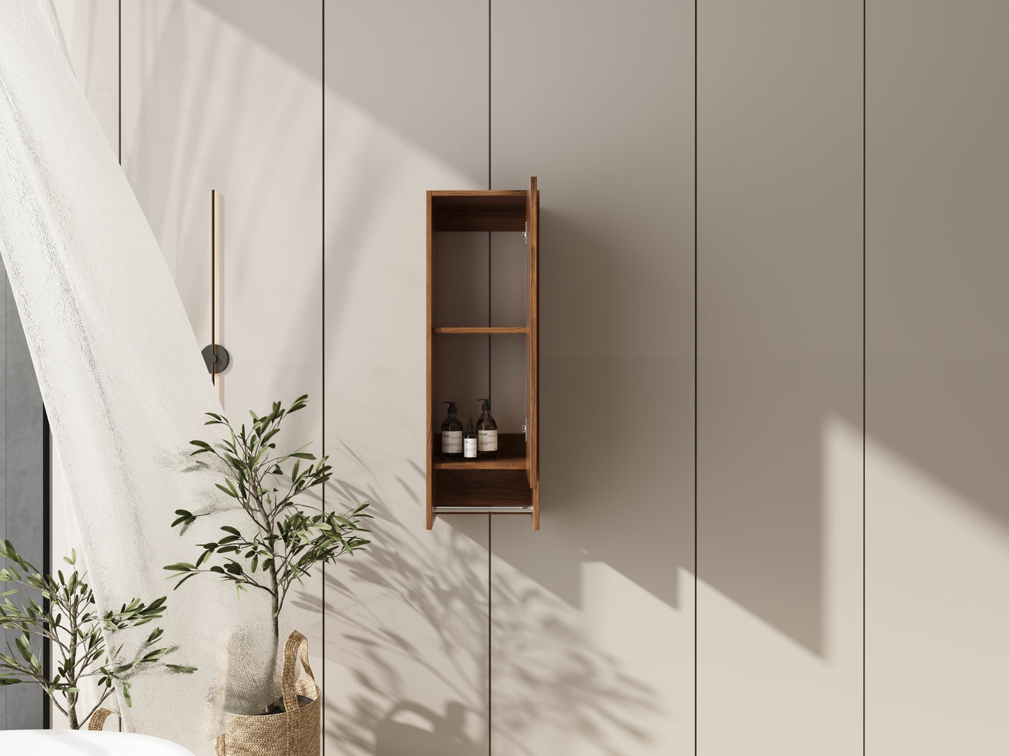 12 Inch Small Wall Mounted Side Cabinet