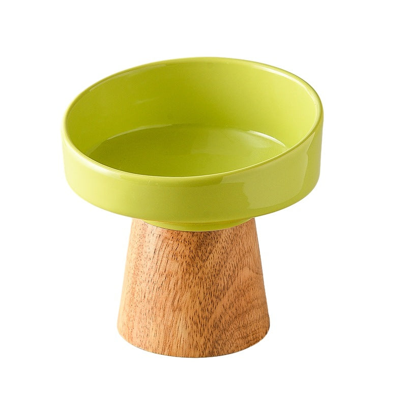 Cat Ceramic Bowl Puppy Dogs Food Water Dish Bowls Pet Elevated Canned Snacks Dining Plate Cats Small Dogs Feeding Supplies