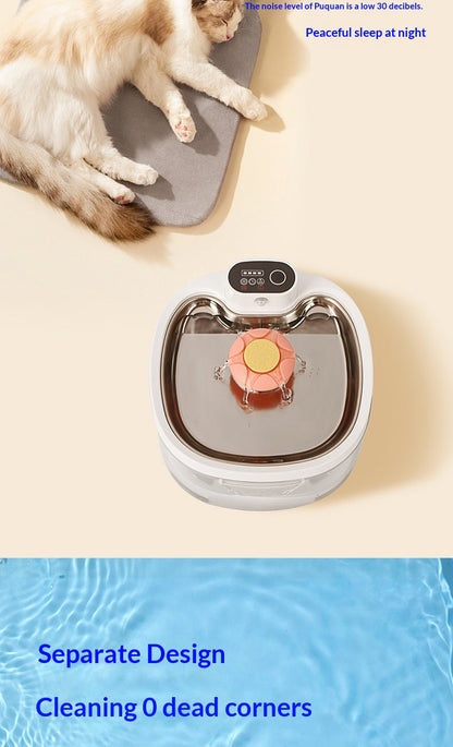 Smart Circulating Filtered Pet Water Fountain