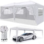 10'x20' EZ Pop Up Canopy Outdoor Portable Party Folding Tent with 6 Removable Sidewalls