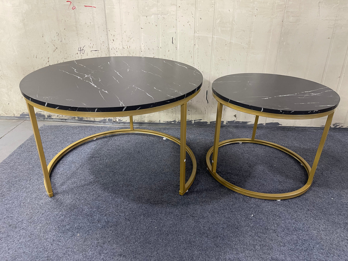 27.6in Nesting Coffee Table Set of 2