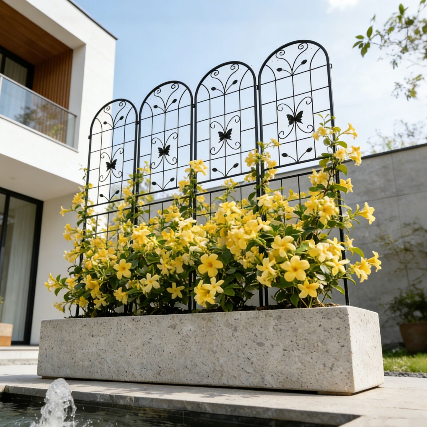 Garden Metal Trellis Rustproof Trellis For Climbing Plants Outdoor Flower Support