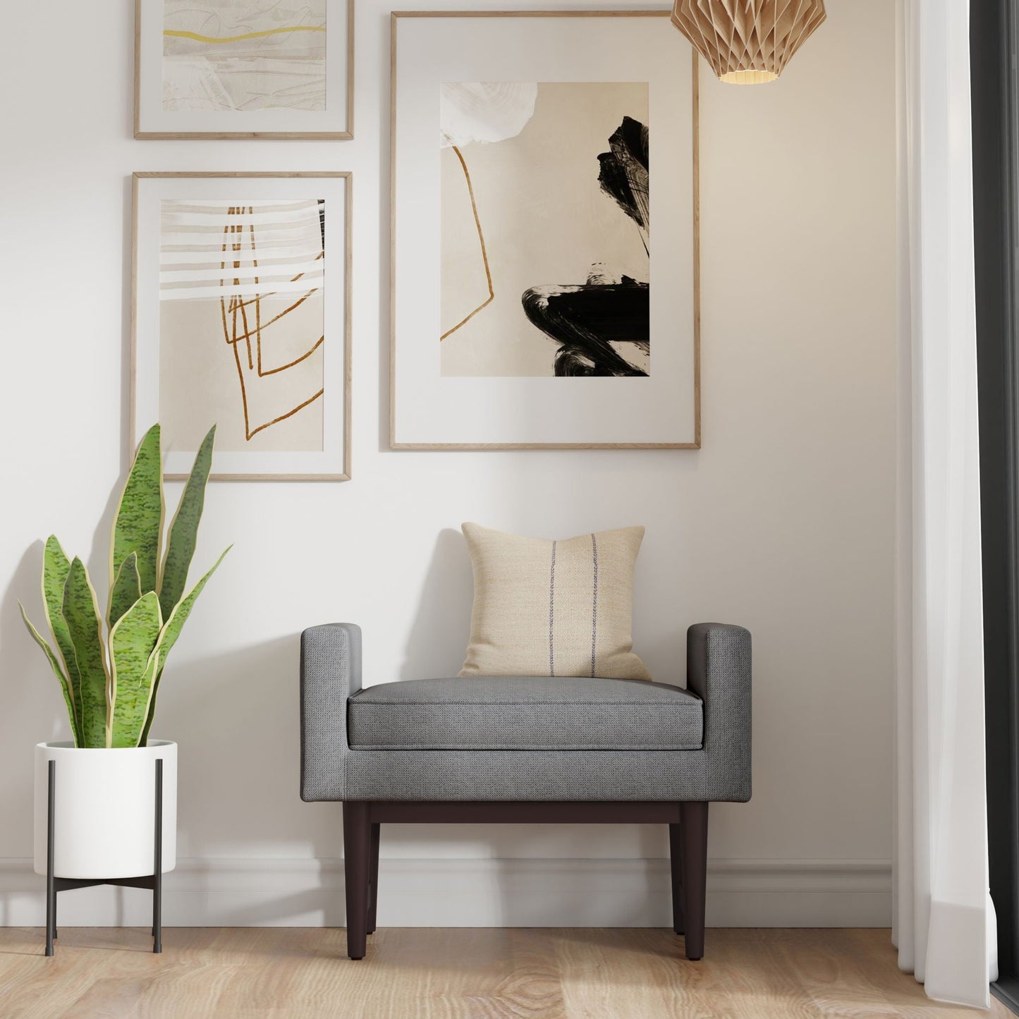 Scott - Upholstered Ottoman Bench