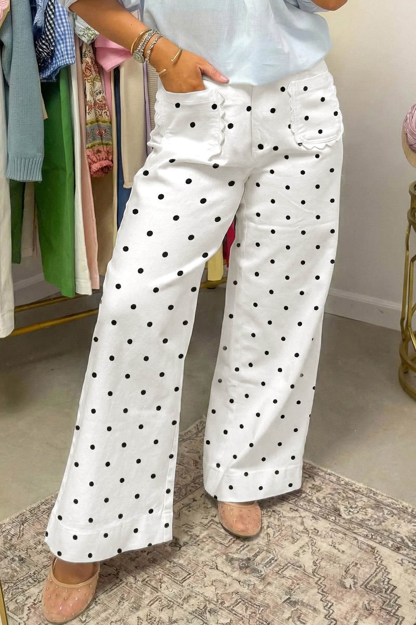 Whitley Patch Cotton Shift Pants