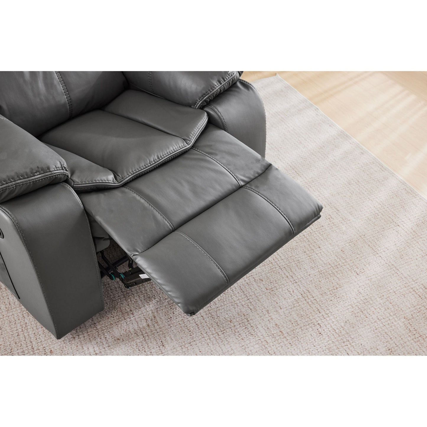 Recliner Chair With Vibration And Heating - Gray