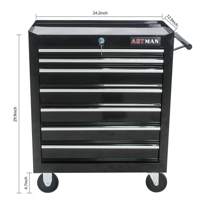 Multifunctional Tool Cart With Wheels And Drawers