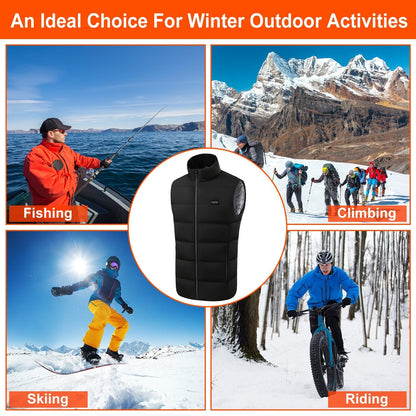 Heated Vest for Men & Women | 23-Zone USB Powered Jacket with 3 Heat Levels